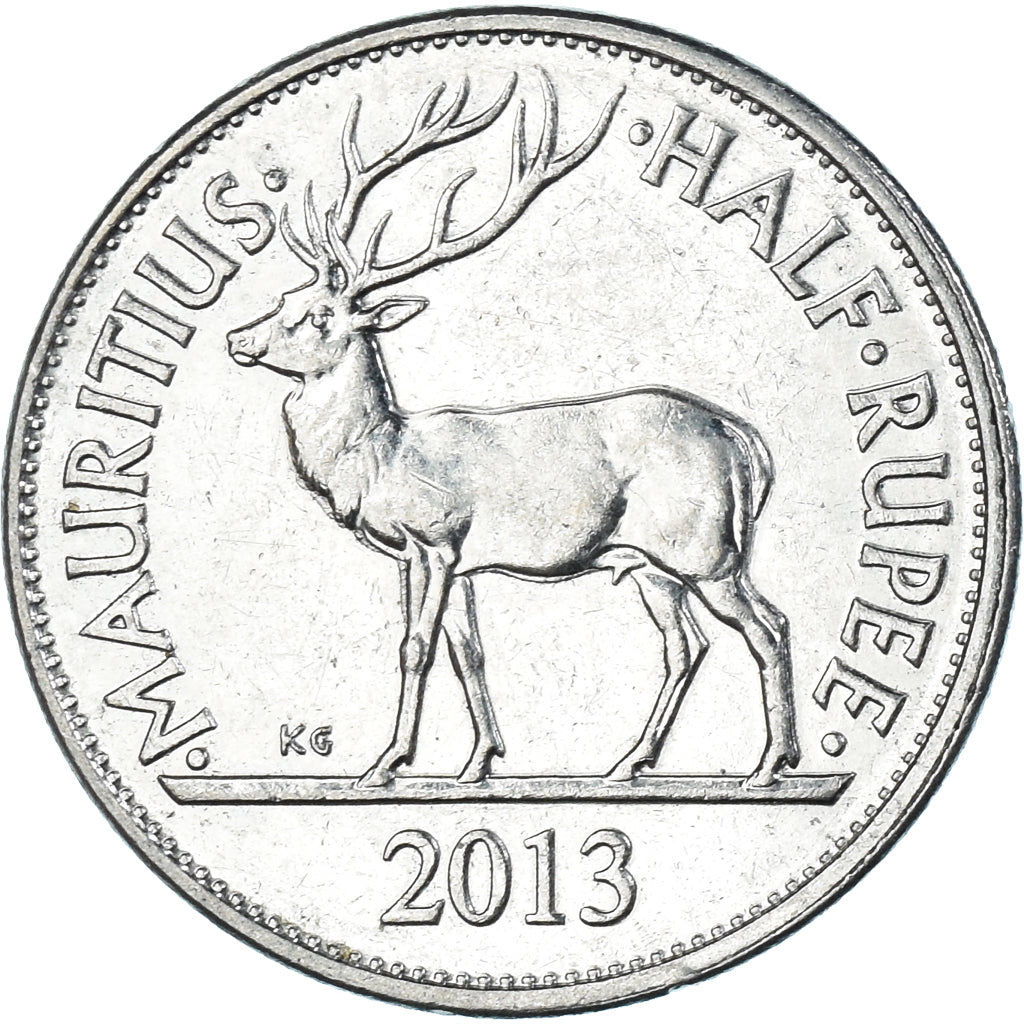 Moeda, Maurícia, 1/2 Rupee, 2013