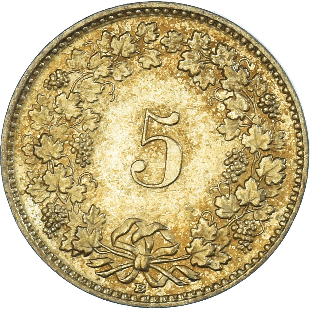 Münze, Schweiz, 5 Rappen, 2001