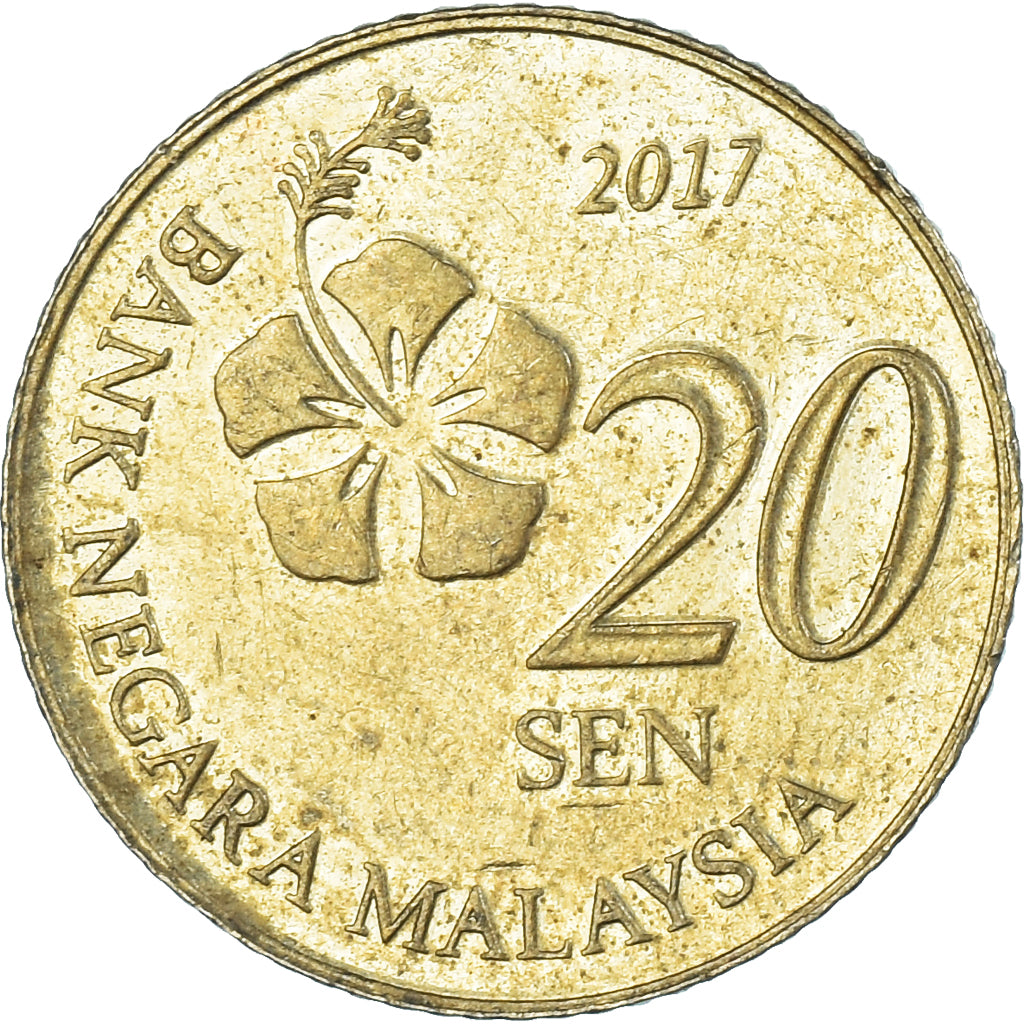 Münze, Malaysia, 20 Sen, 2017