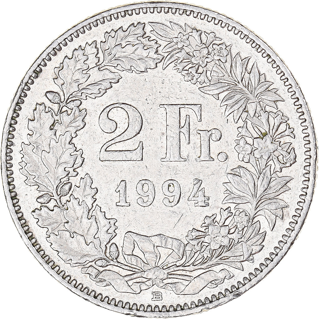 Monnaie, Suisse, 2 Francs, 1994