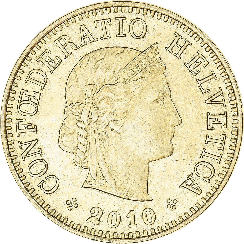 Münze, Schweiz, 5 Rappen, 2010