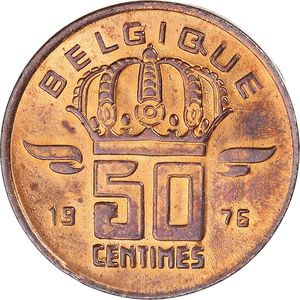 Coin, Belgium, 50 Centimes, 1976