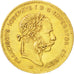 AUSTRIA, 4 Florin 10 Francs, 1885, KM #2260, EF(40-45), Gold, 3.21