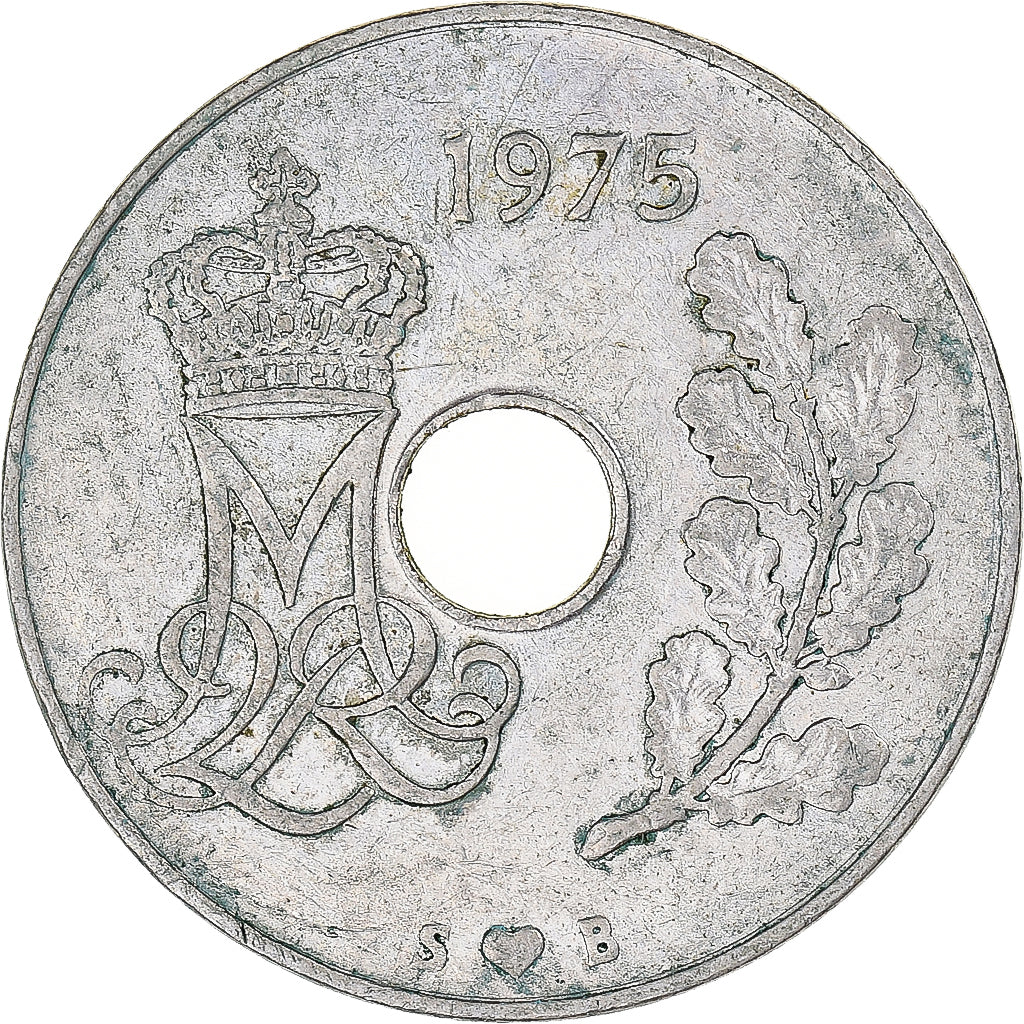 Monnaie, Danemark, 25 Öre, 1975