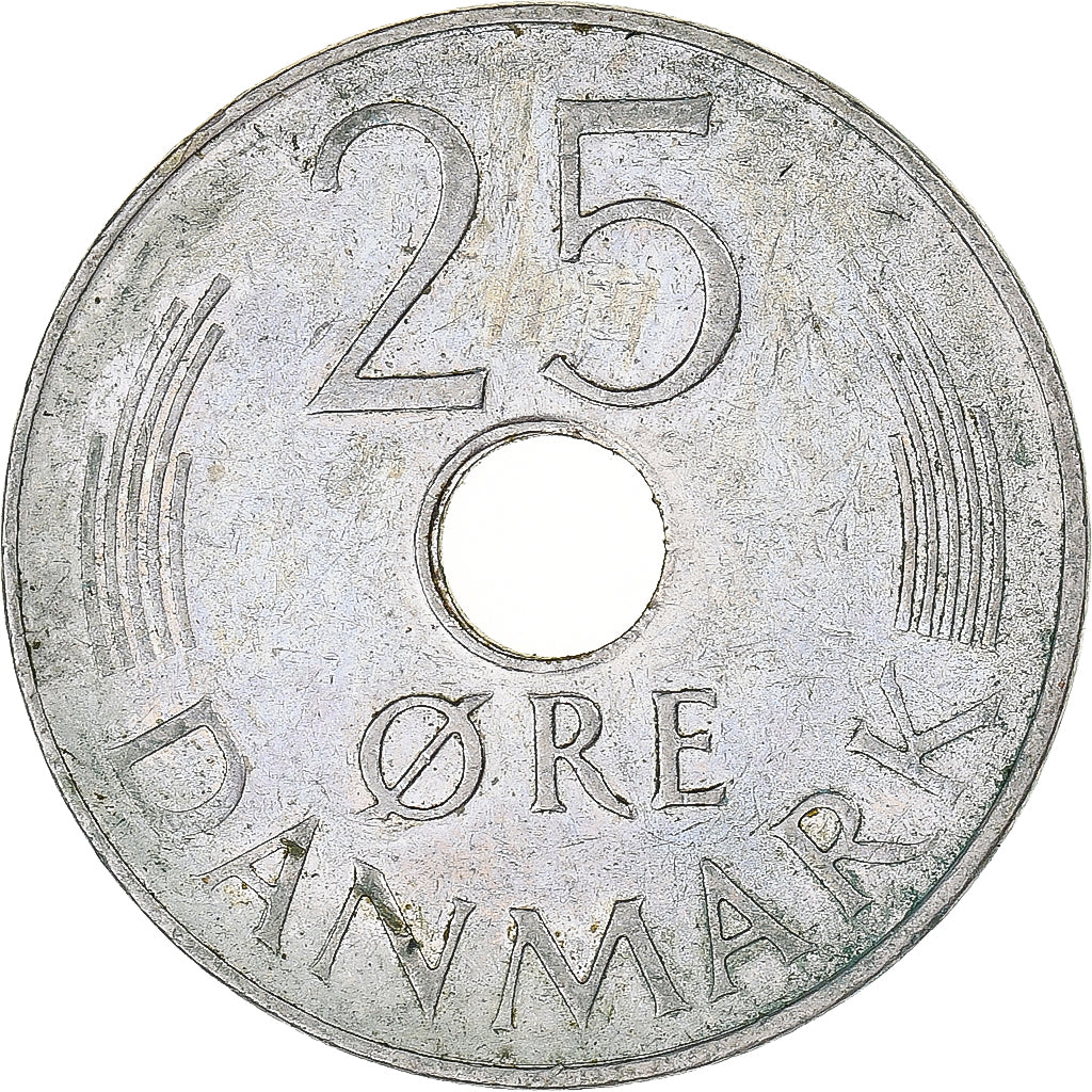 Monnaie, Danemark, 25 Öre, 1975