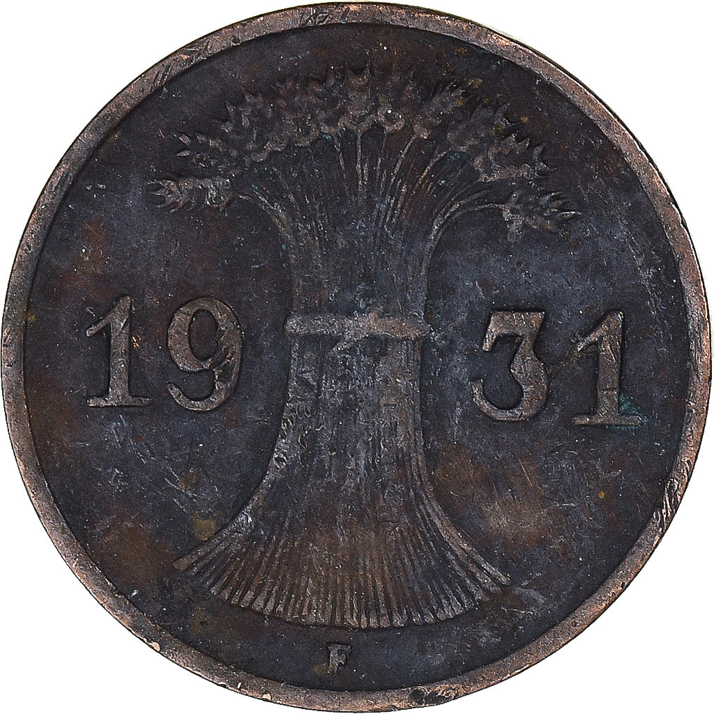 Monnaie, Allemagne, Reichspfennig, 1931
