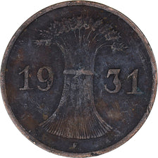 Monnaie, Allemagne, Reichspfennig, 1931