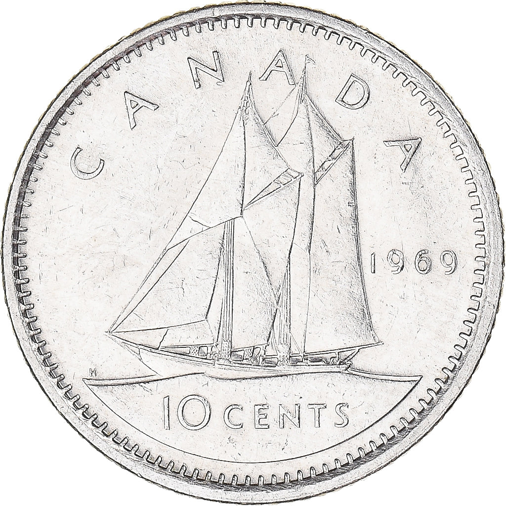 Moneta, Canada, 10 Cents, 1969