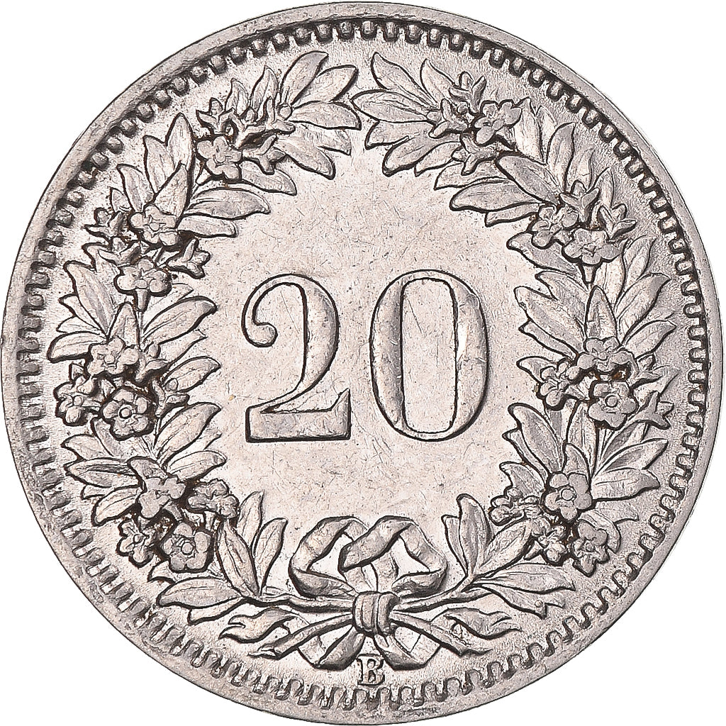 Monnaie, Suisse, 20 Rappen, 1929