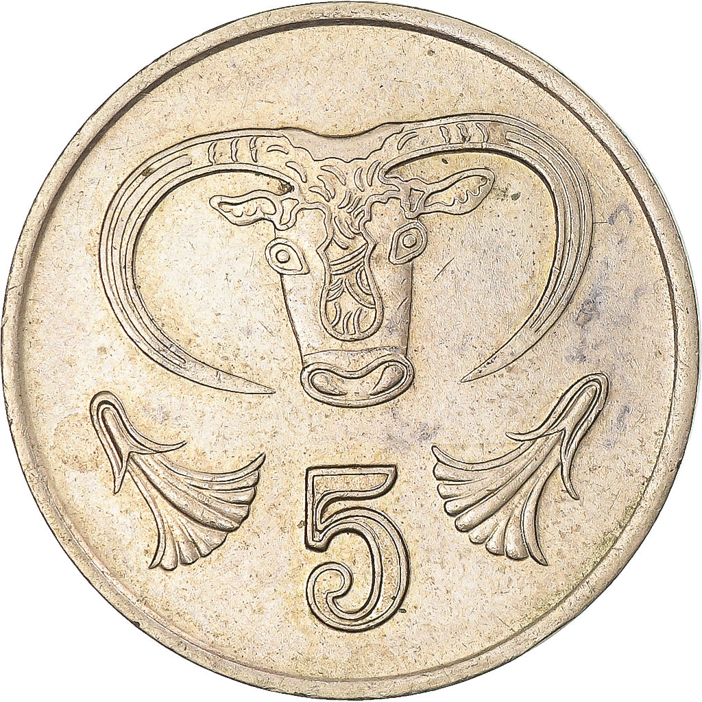 Moneta, Cypr, 5 Cents, 1988