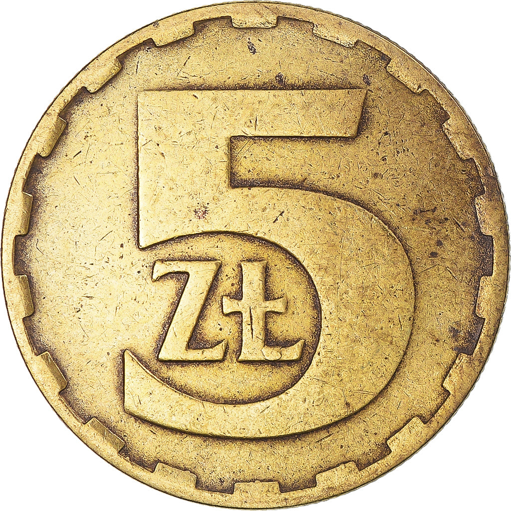 Munten, Polen, 5 Zlotych, 1984