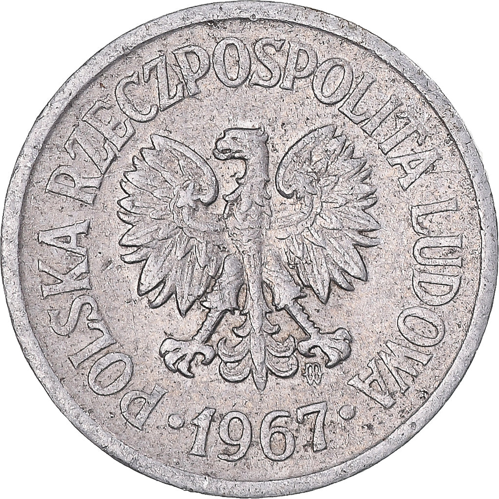 Moneta, Polonia, 10 Groszy, 1967