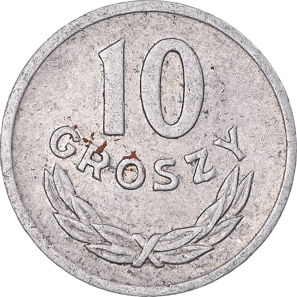 Moneta, Polonia, 10 Groszy, 1967