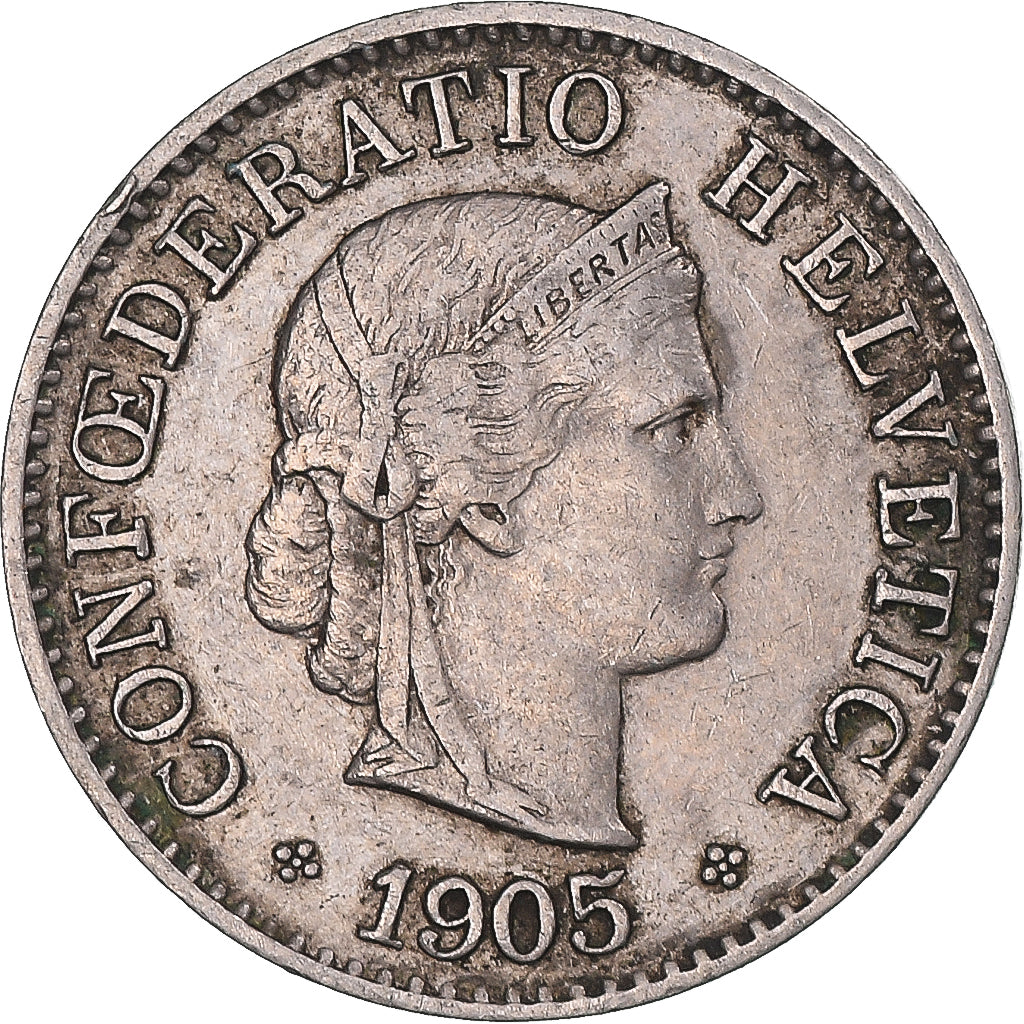 Münze, Schweiz, 5 Rappen, 1905