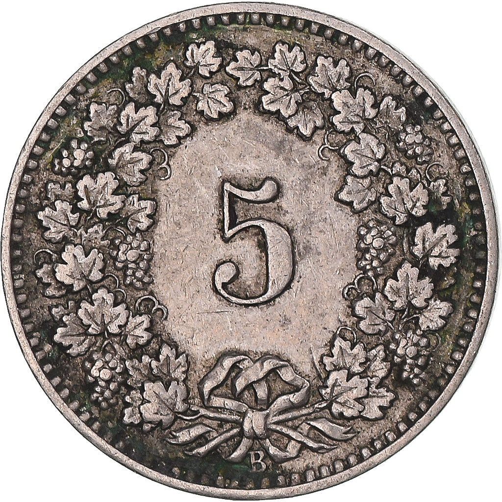 Münze, Schweiz, 5 Rappen, 1905