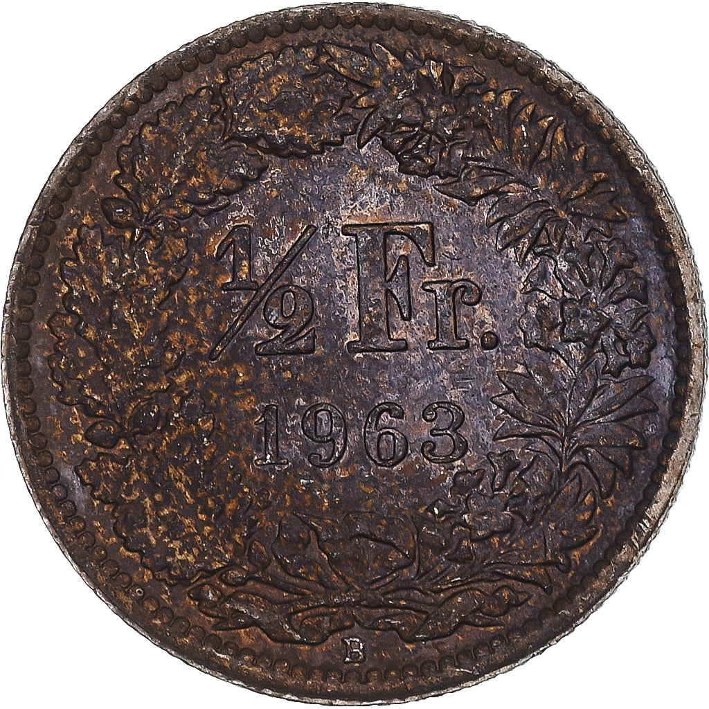Moeda, Suíça, 1/2 Franc, 1963