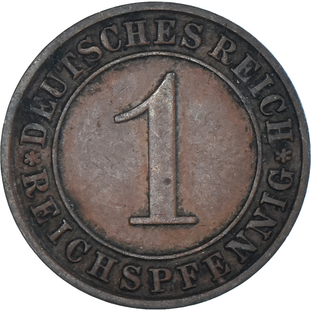 Monnaie, Allemagne, Reichspfennig, 1927