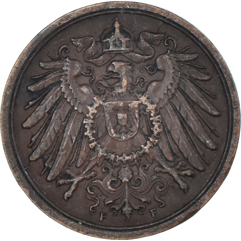 Moeda, Alemanha, 2 Pfennig, 1911