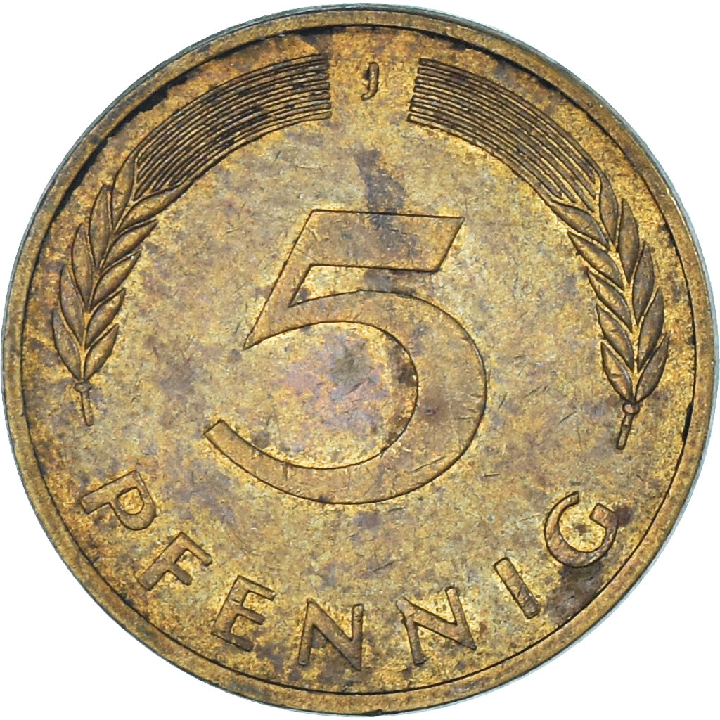 Moneta, Niemcy, 5 Pfennig, 1981