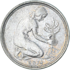 Coin, Germany, 50 Pfennig, 1974
