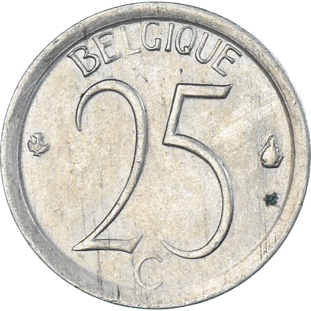 Munten, België, 25 Centimes, 1968