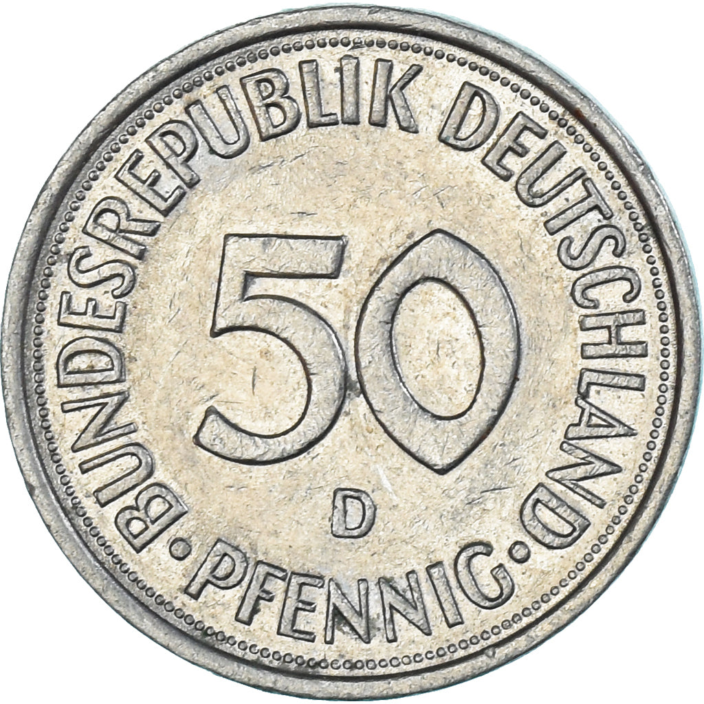 Coin, Germany, 50 Pfennig, 1975