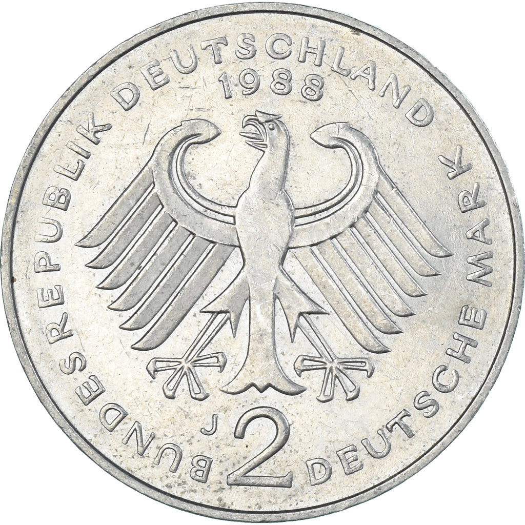 Moneta, Germania, 2 Mark, 1988