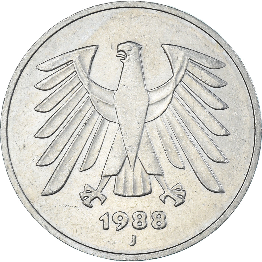 Coin, Germany, 5 Mark, 1988