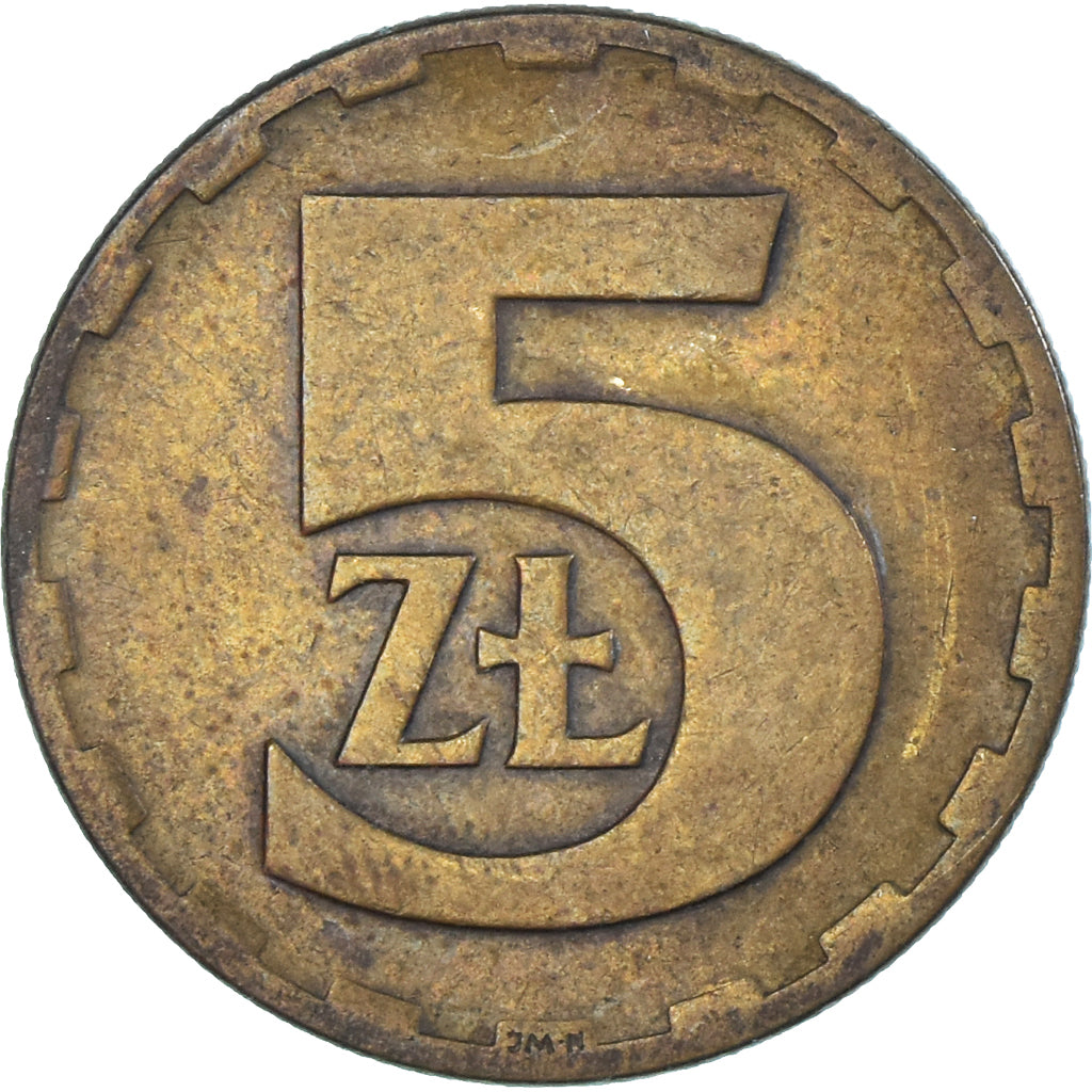 Munten, Polen, 5 Zlotych, 1977