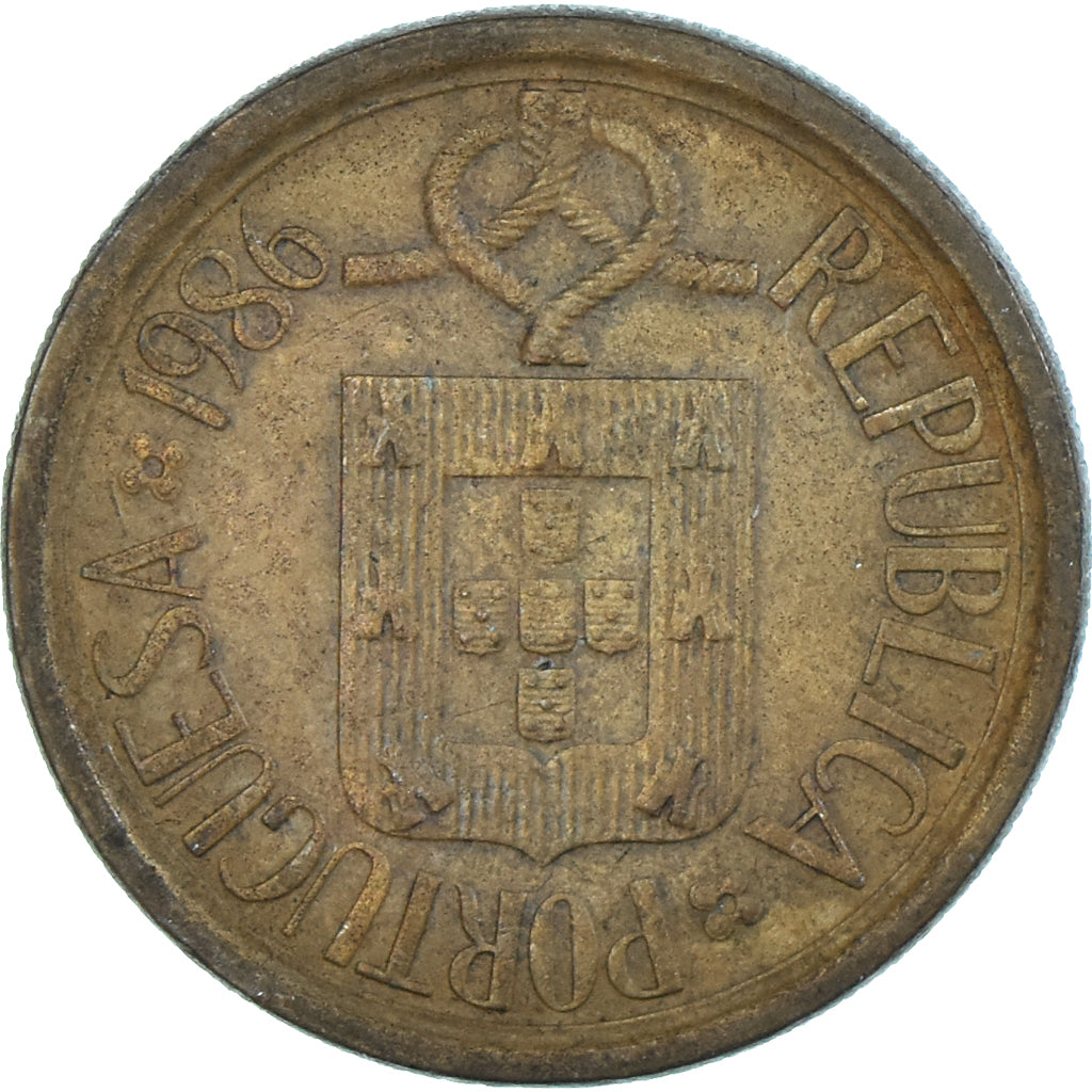 Münze, Portugal, 10 Escudos, 1986