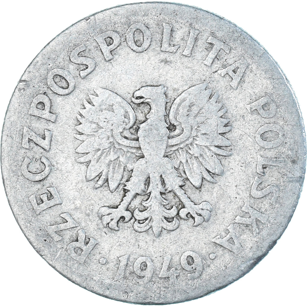 Moneda, Polonia, 50 Groszy, 1949