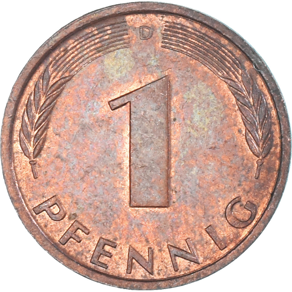 Moneta, Niemcy, Pfennig, 1988