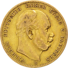 German States, 10 Mark, 1873, KM #502, EF(40-45), Gold, 3.93