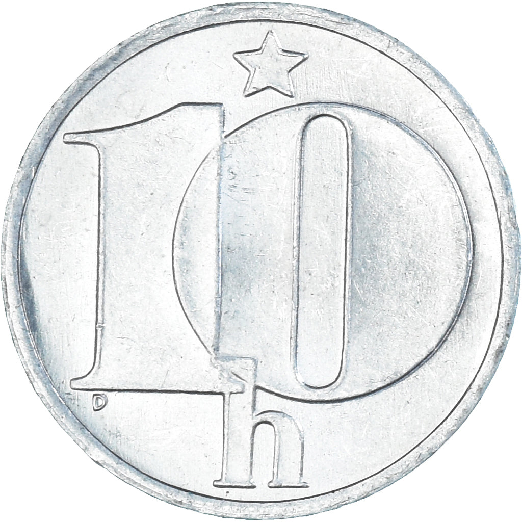 Coin, Czechoslovakia, 10 Haleru, 1986