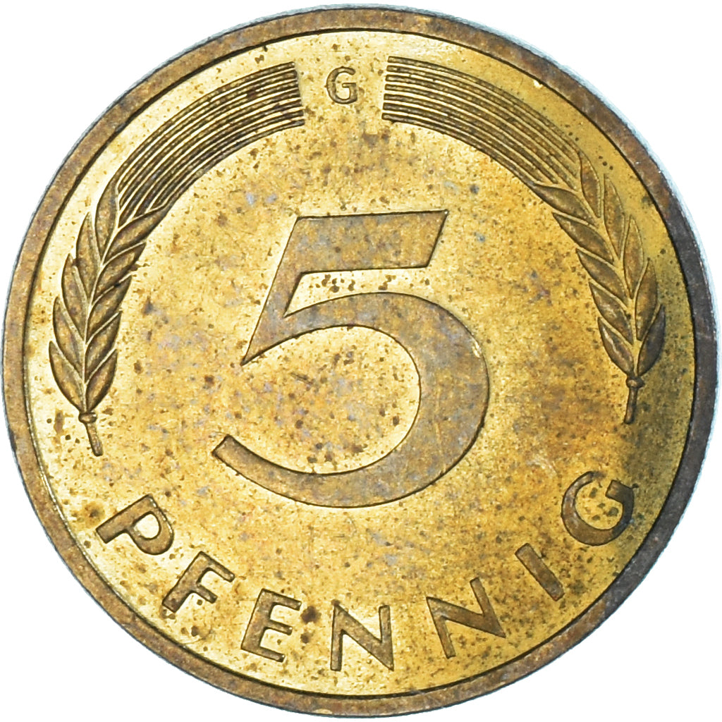 Münze, Deutschland, 5 Pfennig, 1987