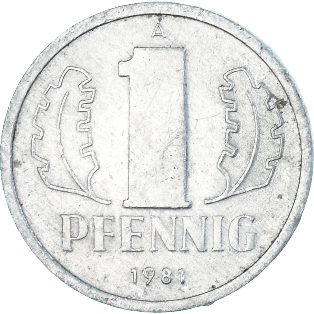 Moneda, Alemania, Pfennig, 1981