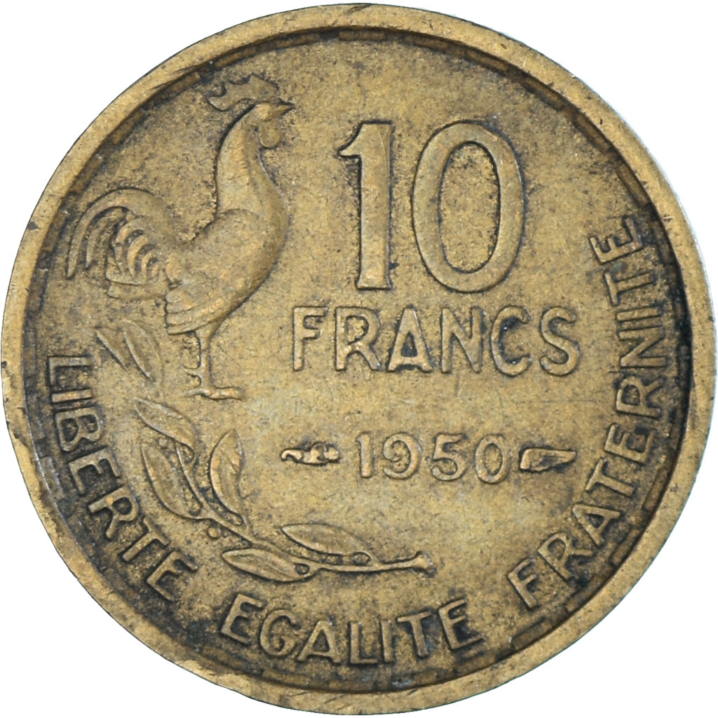 Moneda, Francia, 10 Francs, 1950