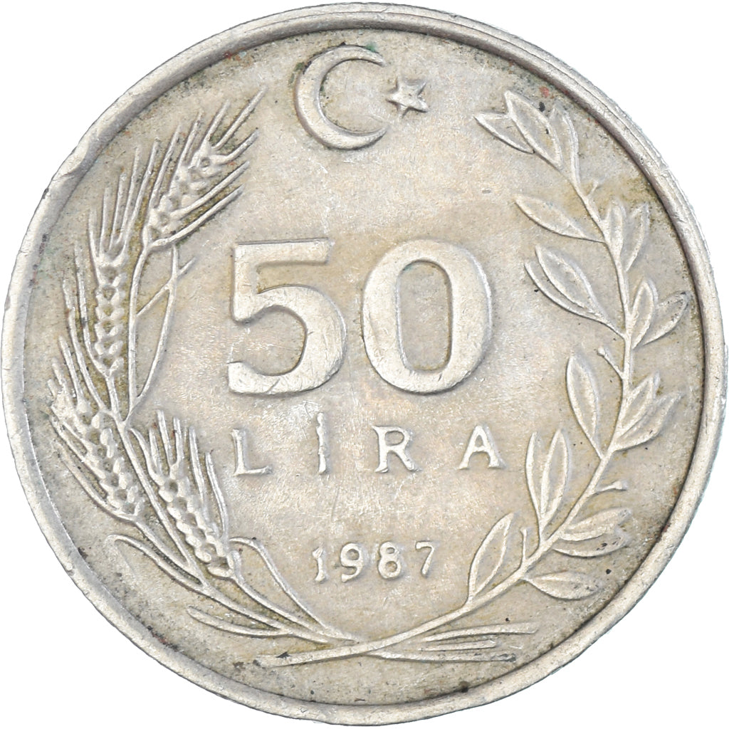 Moneta, Turcja, 50 Lira, 1987