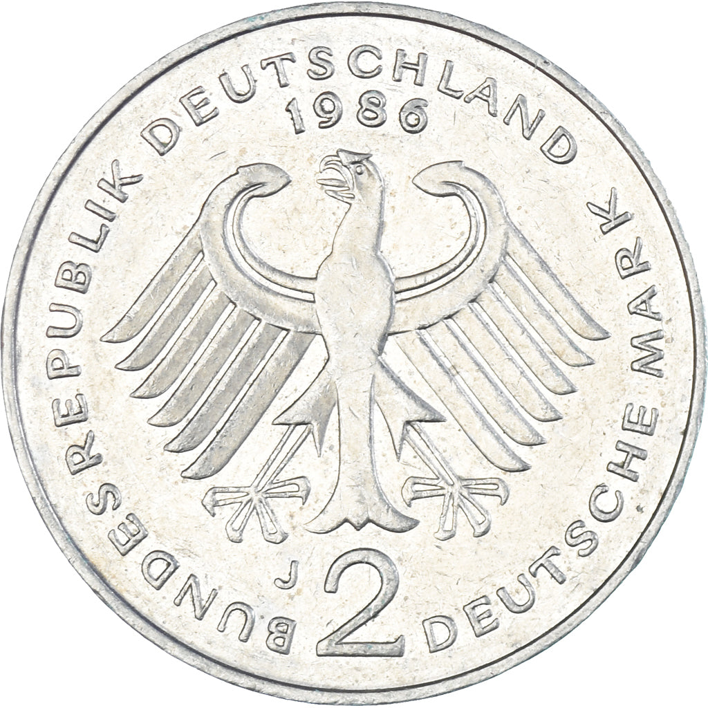 Moneta, Germania, 2 Mark, 1986