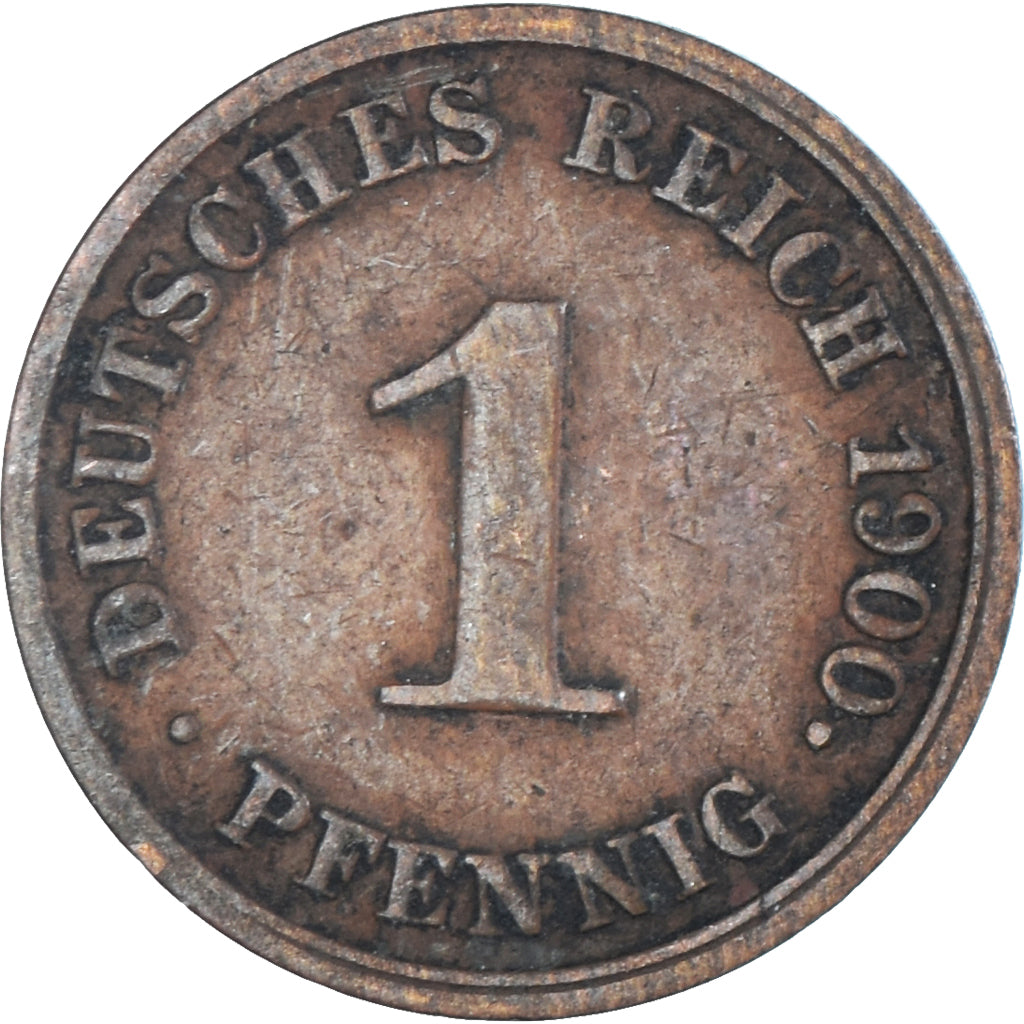 Moneda, Alemania, Pfennig, 1900