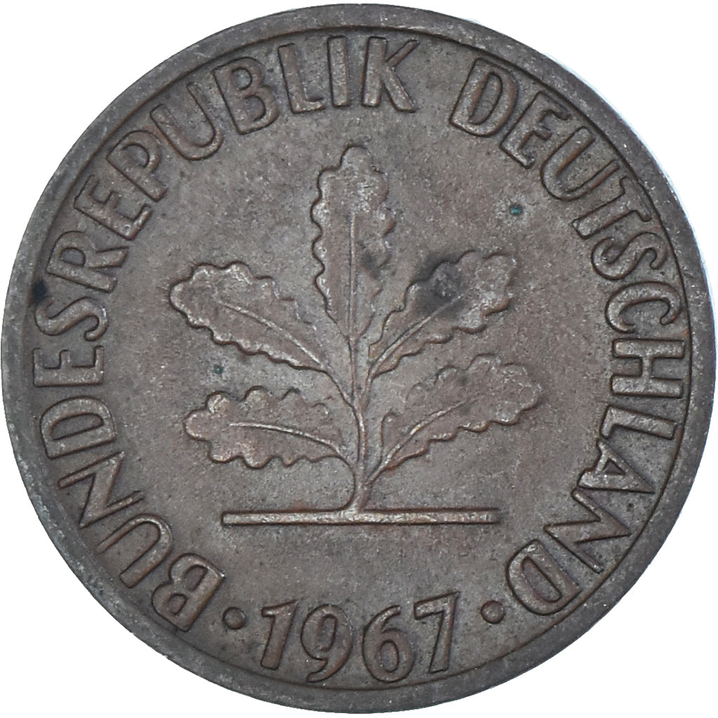 Coin, Germany, 2 Pfennig, 1967
