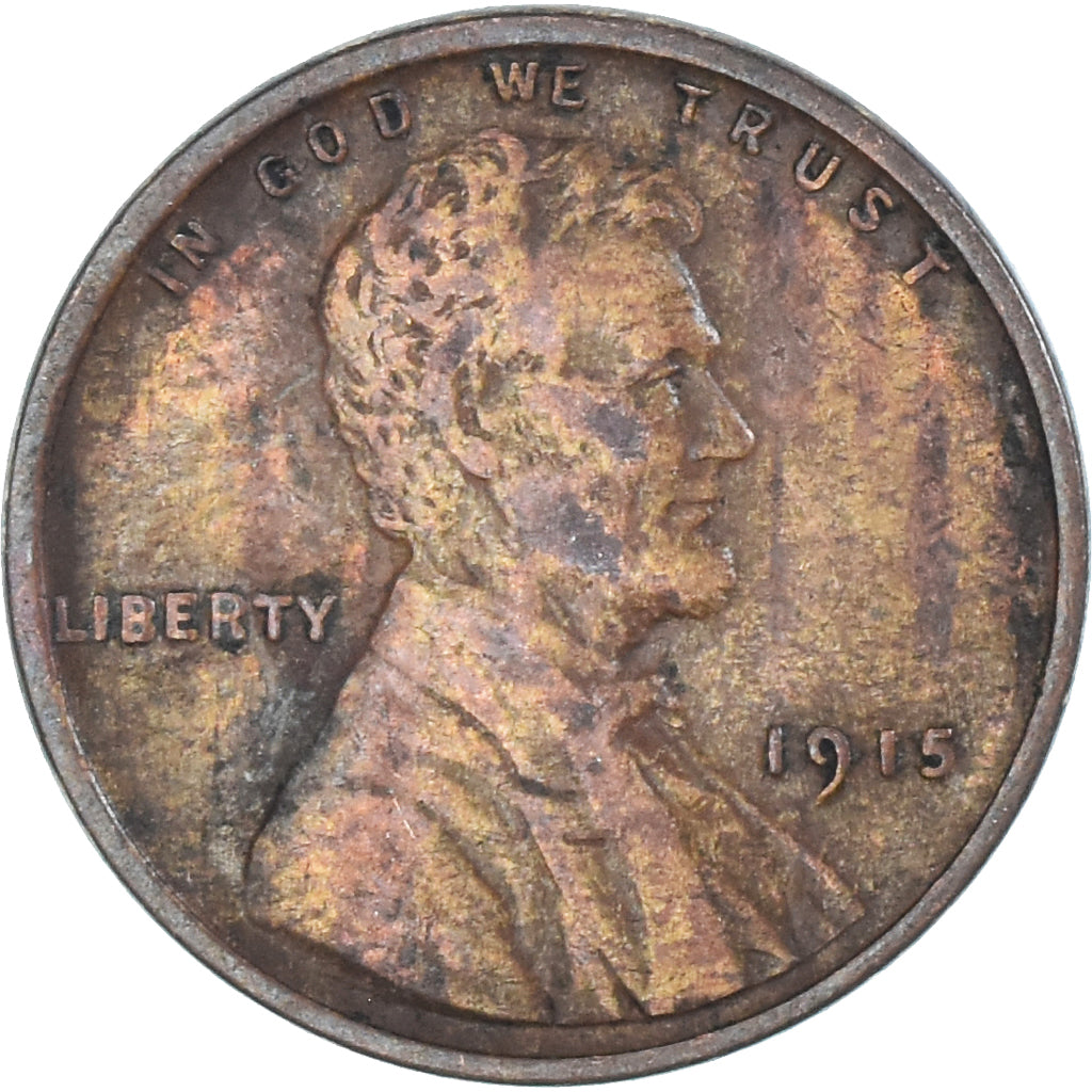 Coin, United States, Cent, 1915