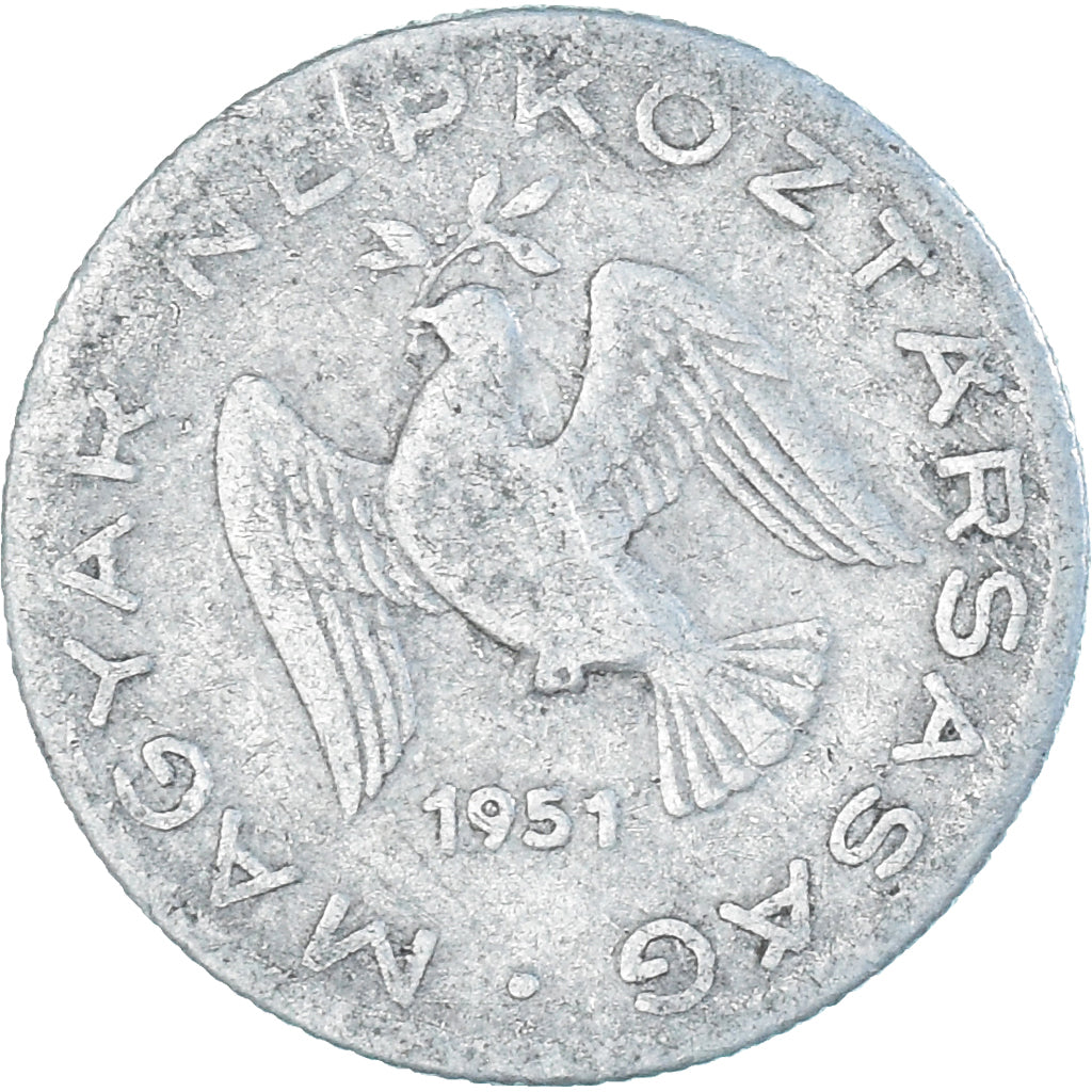 Coin, Hungary, 10 Filler, 1951