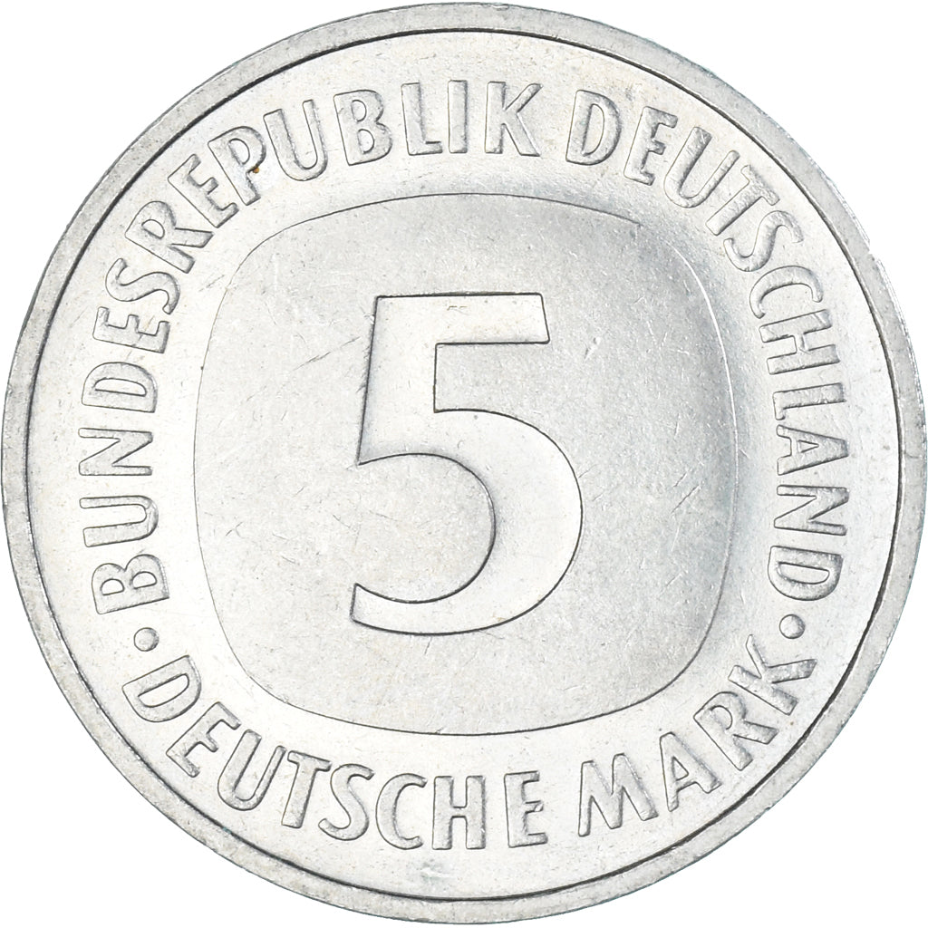 Moneda, Alemania, 5 Mark, 1990