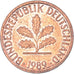Moneta, Niemcy, Pfennig, 1989