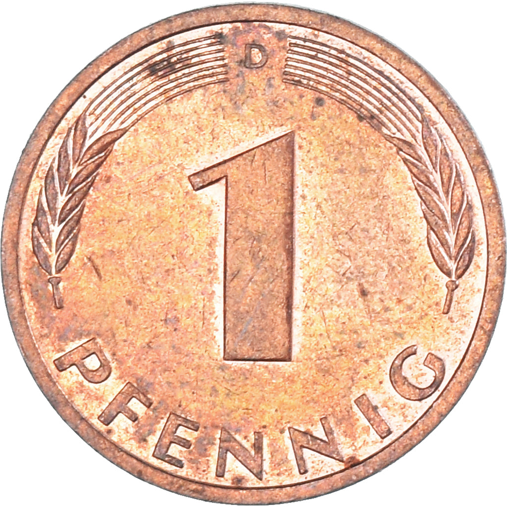 Moneta, Niemcy, Pfennig, 1989