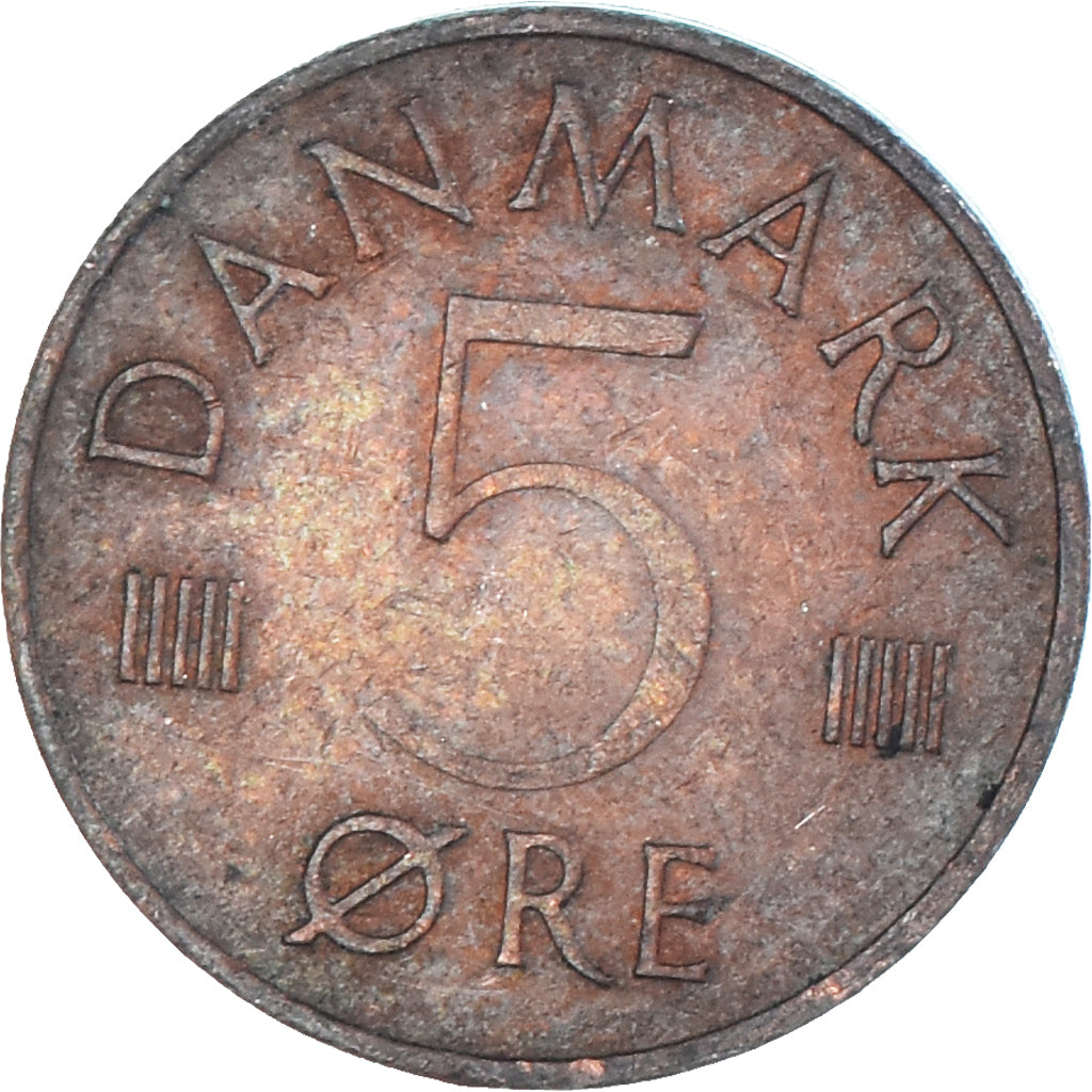 Moneta, Danimarca, 5 Öre, 1973