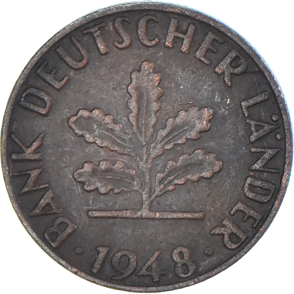 Moneda, Alemania, Pfennig, 1948