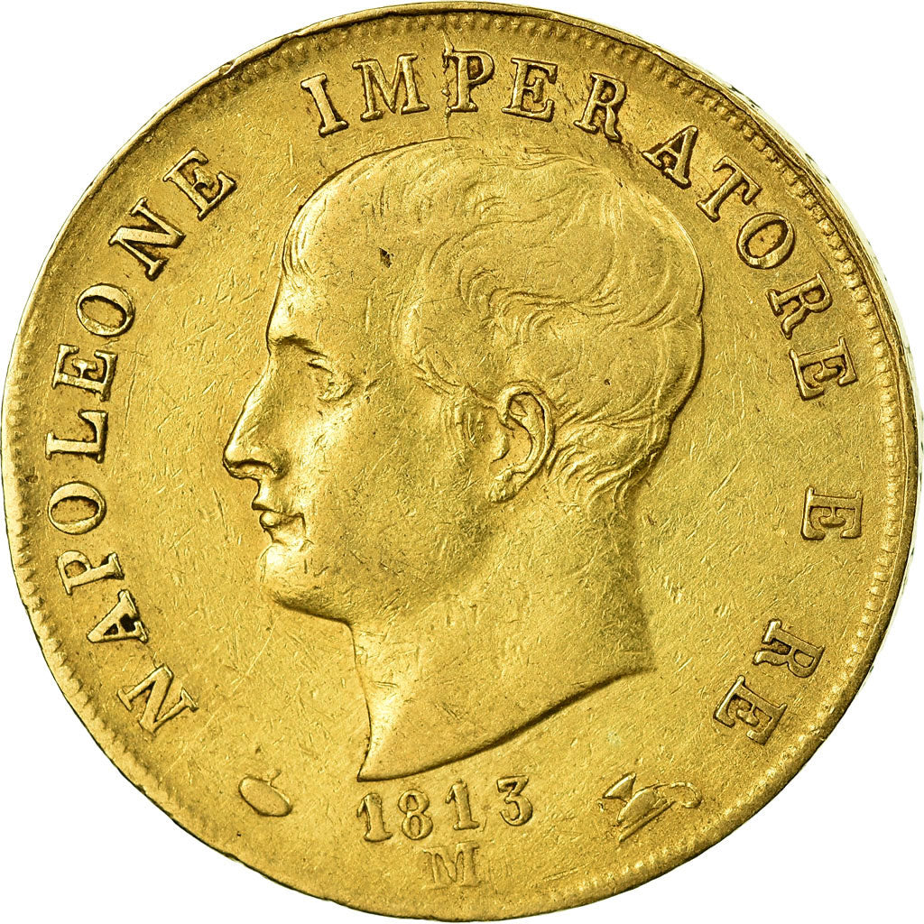 Coin, ITALIAN STATES, KINGDOM OF NAPOLEON, Napoleon I, 40 Lire, 1813, Milan