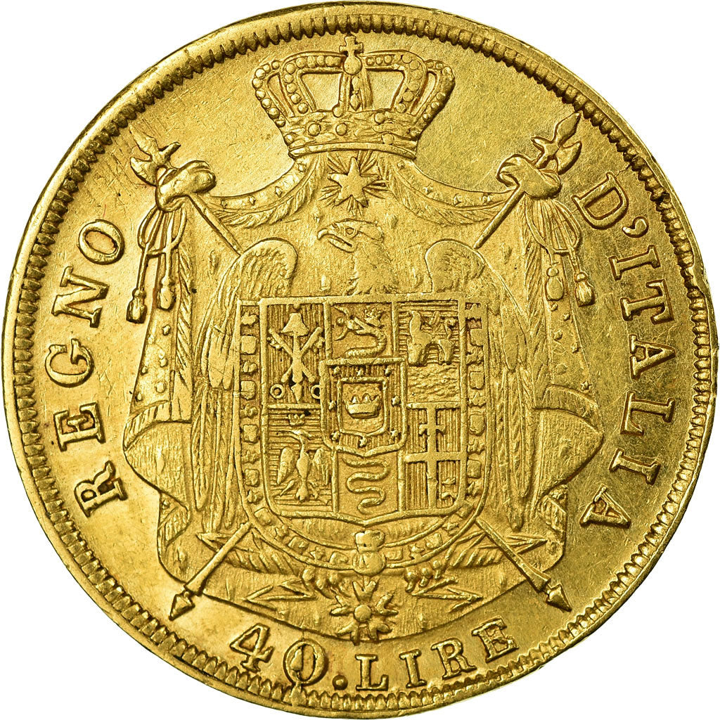 Coin, ITALIAN STATES, KINGDOM OF NAPOLEON, Napoleon I, 40 Lire, 1813, Milan